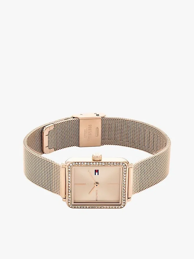 21.3MM Crystal Accent Square Dial Watch 21.3MM Crystal Accent Square Dial Watch