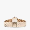 25MM Oval Crystal Accent Link Watch