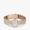 25MM Oval Crystal Accent Link Watch