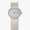 25MM Oval Crystal Accent Mesh Watch