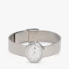 25MM Oval Crystal Accent Mesh Watch