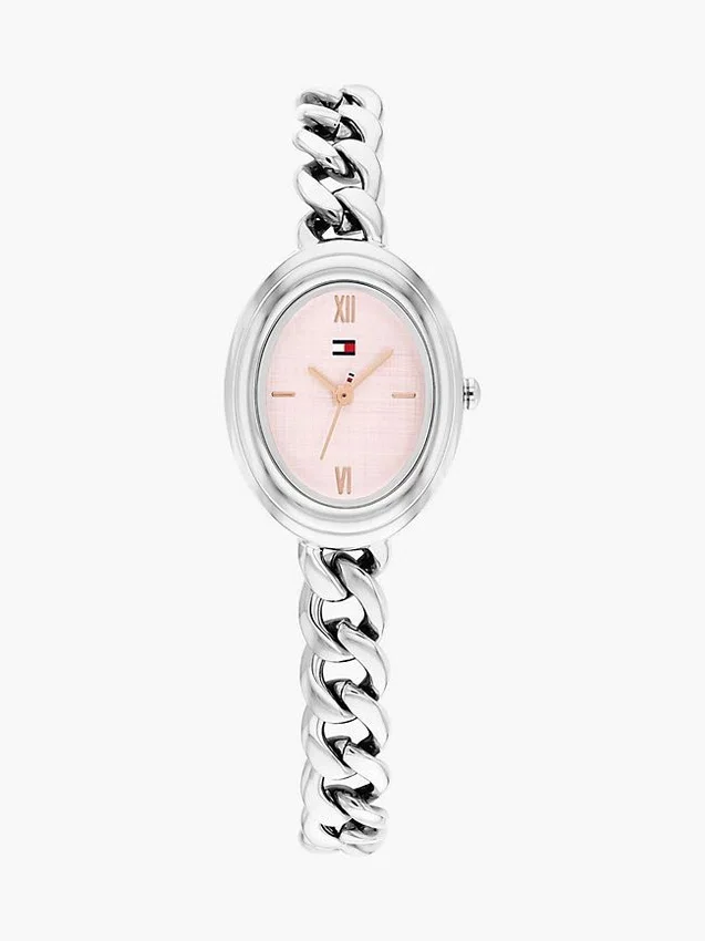 27MM Textured Oval Dial Chain Watch 27MM Textured Oval Dial Chain Watch