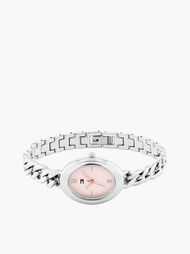 27MM Textured Oval Dial Chain Watch 27MM Textured Oval Dial Chain Watch
