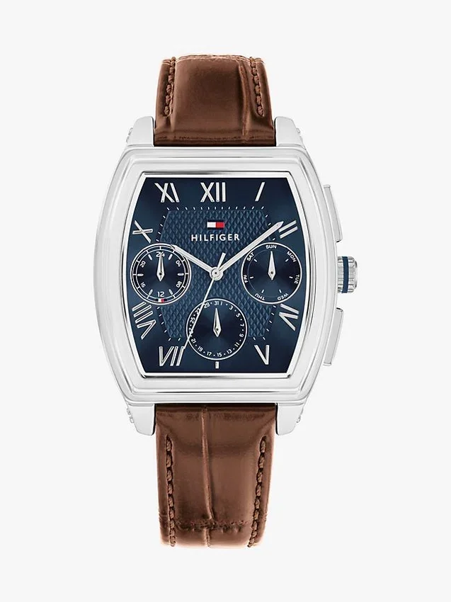 36MM Leather Strap Multifunction Watch 36MM Leather Strap Multifunction Watch