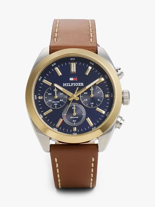 40MM Leather Strap Chronograph Watch 40MM Leather Strap Chronograph Watch