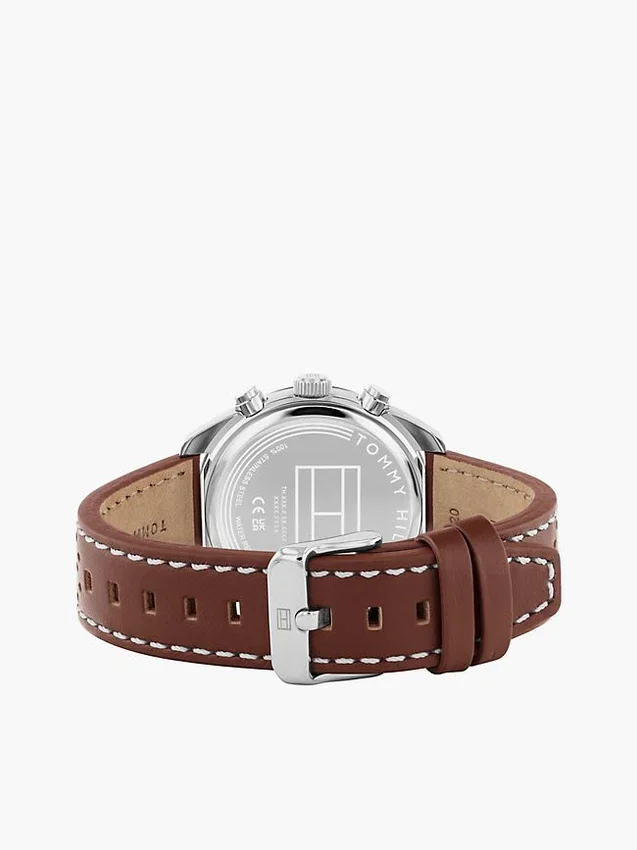 40MM Leather Strap Chronograph Watch 40MM Leather Strap Chronograph Watch