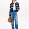 Allover Crest Mid-Rise Barrel Jean Allover Crest Mid-Rise Barrel Jean