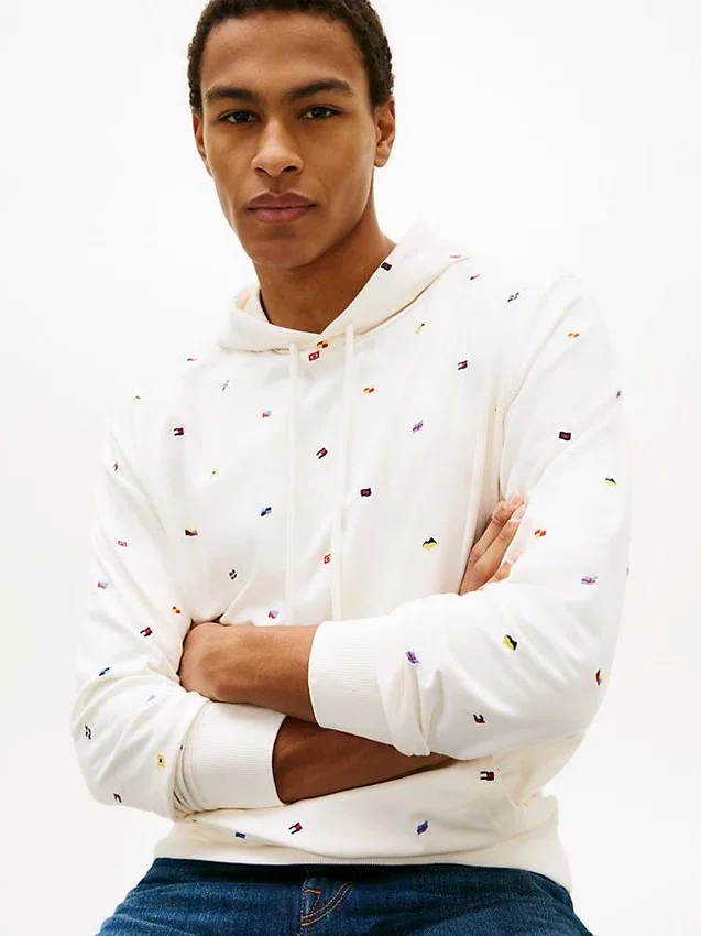 Allover Flag Logo Hoodie Allover Flag Logo Hoodie