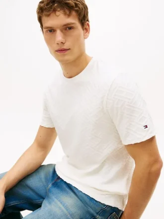 Allover Flag Logo Jacquard T-Shirt