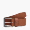 Allover Flag Logo Leather Belt
