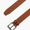 Allover Flag Logo Leather Belt
