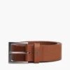 Allover Flag Logo Leather Belt