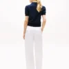 Allover Flag Logo Pointelle Sweater Polo Allover Flag Logo Pointelle Sweater Polo