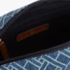 Allover Flag Print Denim Crossbody Bag