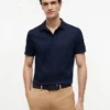 Allover Flag Print Interlock Polo