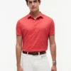 Allover Flag Print Interlock Polo