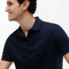 Allover Flag Print Interlock Polo