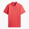 Allover Flag Print Interlock Polo