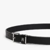 Allover Monogram Leather Belt Allover Monogram Leather Belt