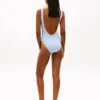 Allover Script Monogram Scoop Swimsuit