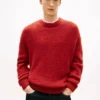 Alpaca Wool-Blend Crewneck Sweater