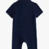Babies’ Cable Knit Polo Shortall