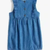 Babies’ Chambray Ruffle Shortall