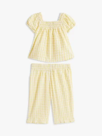 Babies’ Gingham Top & Pant Set