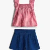 Babies’ Gingham Top & Short Set Babies’ Gingham Top & Short Set
