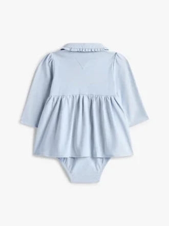 Babies’ Long-Sleeve Stretch Polo Dress