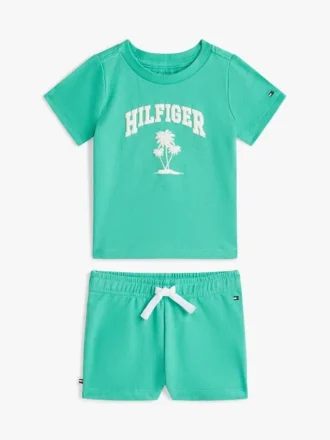 Babies’ Palm Logo T-Shirt & Short Set