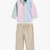 Babies’ Stripe Shirt and Pant Set Babies’ Stripe Shirt and Pant Set