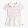 Babies’ Striped Mixed-Media Dress Babies’ Striped Mixed-Media Dress