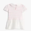 Babies’ Striped Mixed-Media Dress Babies’ Striped Mixed-Media Dress