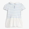 Babies’ Striped Mixed-Media Dress Babies’ Striped Mixed-Media Dress
