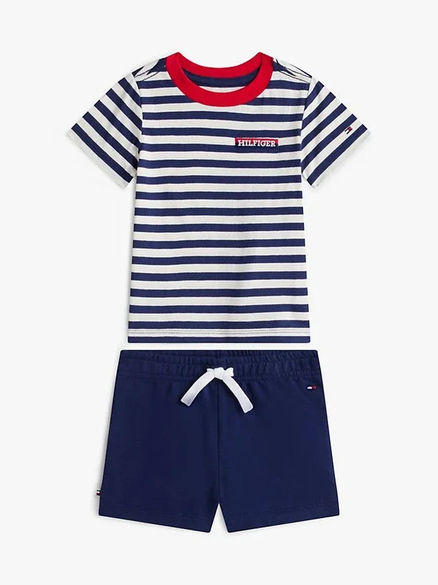 Babies’ Striped T-Shirt & Short Set Babies’ Striped T-Shirt & Short Set