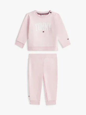 Babies’ Tommy Logo Sweatshirt & Pant Set