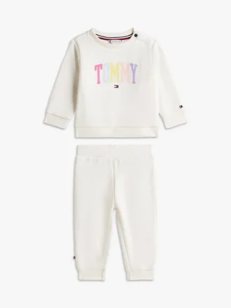 Babies’ Tommy Logo Sweatshirt & Pant Set