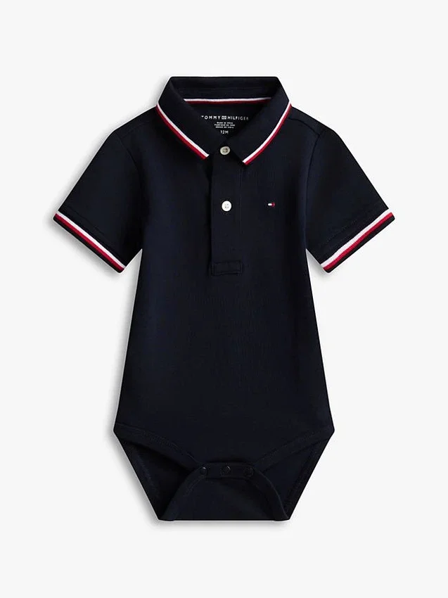 Babies’ Tommy Wicking Polo Onesie Babies’ Tommy Wicking Polo Onesie