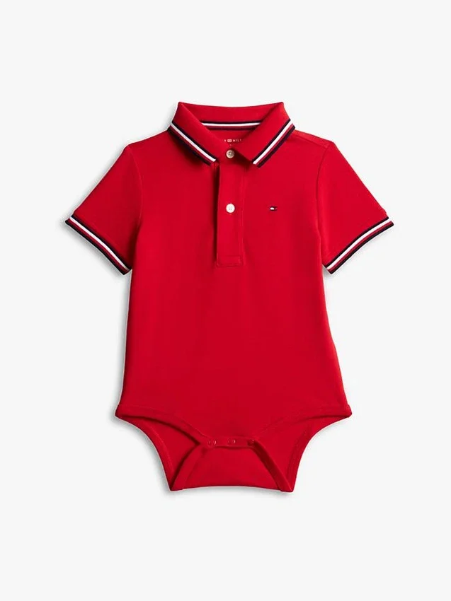 Babies’ Tommy Wicking Polo Onesie Babies’ Tommy Wicking Polo Onesie
