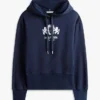Badge Crest Logo Brushed-Back Hoodie