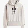 Badge Crest Logo Brushed-Back Hoodie