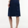 Belted Denim Skirt