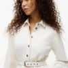 Belted Denim Utility Dress