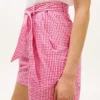 Belted Gingham Seersucker Short Belted Gingham Seersucker Short