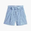 Belted Gingham Seersucker Short Belted Gingham Seersucker Short