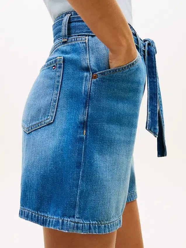 Belted High-Rise Denim Short Belted High-Rise Denim Short