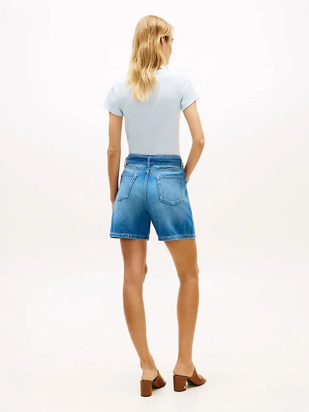 Belted High-Rise Denim Short Belted High-Rise Denim Short