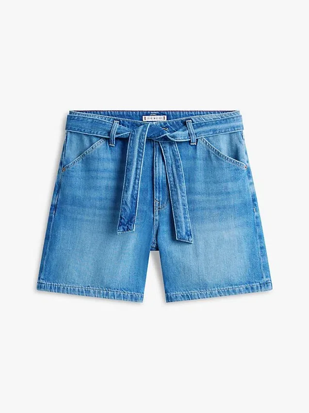 Belted High-Rise Denim Short Belted High-Rise Denim Short