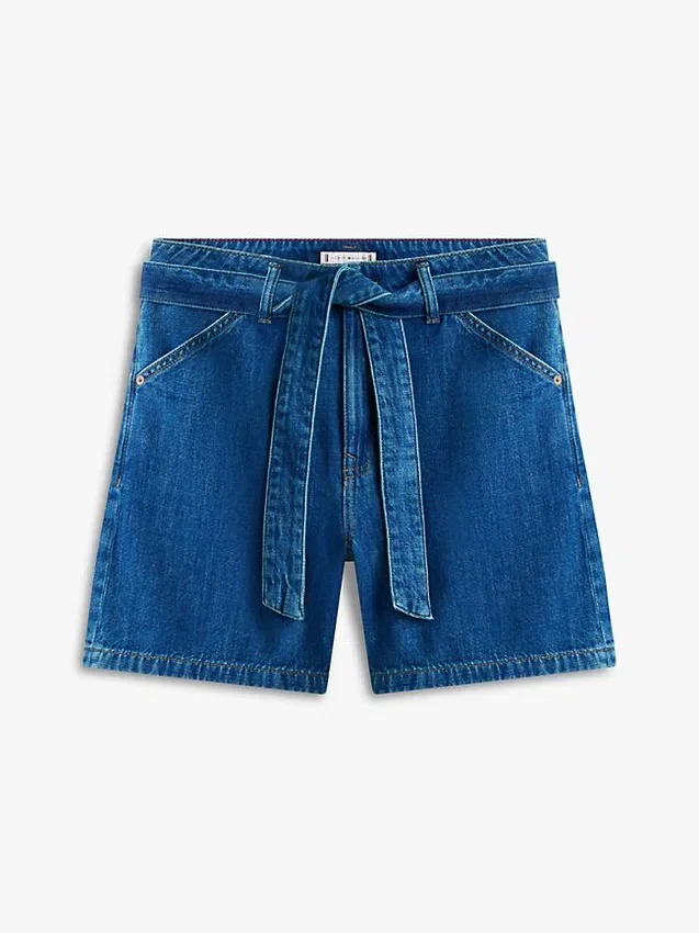 Belted High-Rise Denim Short Belted High-Rise Denim Short